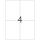 Herma Etiketten permanent 105 x 148 mm Folie weiss 40 Bl 160 Etik.