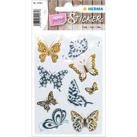 Herma Sticker CREATIVE Schmetterlinge Gold- und Silberfolie 1 Bl