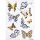 Herma Sticker CREATIVE Schmetterlinge Gold- und Silberfolie 1 Bl