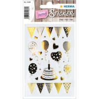 Herma Sticker CREATIVE Birthday Birthday Party Goldfolie 1 Bl