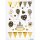 Herma Sticker CREATIVE Birthday Birthday Party Goldfolie 1 Bl