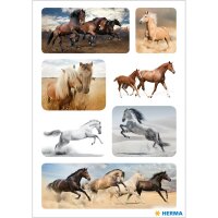 Herma Sticker DECOR Tiere Wildpferde 3 Bl
