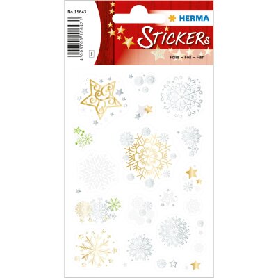 Herma Sticker CREATIVE Weihnachten Sternengestöber Folie 1 Bl