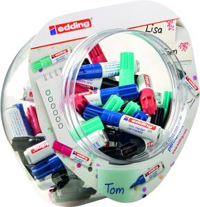 Edding Mini Permanentmarker 0.5 60er-Display sortiert