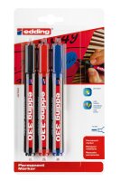 Edding Permanentmarker 330 3er-Blister sortiert