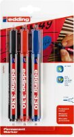 Edding Permanentmarker 330 3er-Blister sortiert
