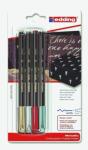 Edding Fasermaler metallic 1200 4er-Blister sortiert