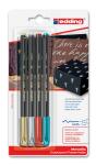 Edding Fasermaler metallic 1200 4er-Blister sortiert