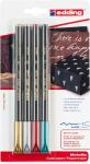 Edding Fasermaler metallic 1200 4er-Blister sortiert