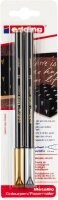 Edding Fasermaler metallic 1200 2er-Blister gold-silber