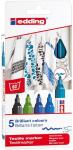 Edding Textilmarker 4500 5er-Set cool colours