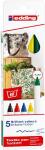 Edding Textilstift 4600 5er-Set basic colours
