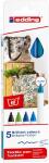 Edding Textilstift 4600 5er-Set cool colours