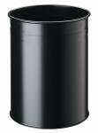 Durable Papierkorb Metall 15l sw Stahl rund