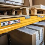 Durable Etikettenleiste 200x40mm 5St d.gr magnetisch