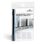 Durable Etikettenleiste 200x40mm 5St d.gr magnetisch
