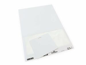 Durable Namensschild 97x86mm 100St ws auf A4 Bogen für Events