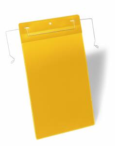 Durable Kennzeichnungstasche A4 ge Hochformat Drahtbügeleinsatz