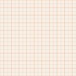 Papier-Schreibunterlage - undatiert- weiß/orange...