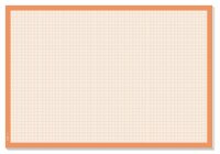 SIGEL HO270 Papier-Schreibunterlage  - undatiert- Karomuster - millimeterkariert - Nein - weiß/orange - ca. A2 - sprachneutral - 30 Blatt - FSC-zertifiziert
