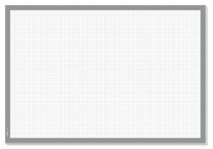 Papier-Schreibunterlage - undatiert- kariert weiß/grau ca. A230 Blatt
