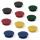 SIGEL MU197 Magnete SIGEL - rund - Unterseite beschichtet - Haftkraft auf Glas-Magnetboards: 4 Blatt (A4, 80g/m²) - Ø 25 mm - schwarz/rot/gelb/grün/blau - 10 Stück