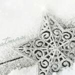 SIGEL DU136 Weihnachts-Umschlag - Stern - grau - gummiert - DIN lang - 50 Umschläge