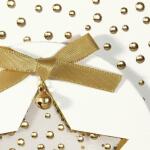 SIGEL DS059 Handmade-Weihnachts-Karten - Stern - weiß/gold - A6 - 10 Karten + Umschläge - inkl. Umschläge