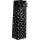 Geschenktasche Flasche - schwarz/silber/gold - Sterne 10 x 35 x 8 cm