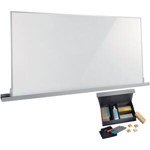 SIGEL MUB05 Bundle Wall rail Meet up - 200 x 88 x 9 cm - Farbkombination -  1x Agiles Whiteboard Meet up 900x1800mm, 1x Wandschiene Meet up, 1x Starterset