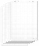 SIGEL MU165 Flipchart-Block SIGEL - weiß - kariert - perforiert - 680 x 990 mm - 80 g/m² - 100 Blatt - FSC-zertifiziert