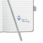 SIGEL JN208 Notizbuch Jolie - glacier grey - liniert - 80 g/m² - ca. A6 - grau - Hardcover - 174 Seiten - FSC-zertifiziert
