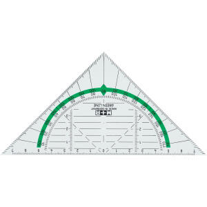 Pagna Geometrie-Dreieck Green Line glasklar grün hinterlegt