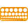 RUMOLD Zeichenschablone 26 x 13 cm (B x H) Kunststoff orange