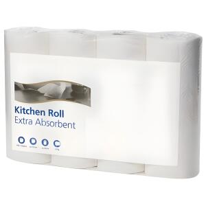 Tork Haushaltsrollen - 2-lagig, Rolle mit 64 Blatt, 4 Rollen pro Pack