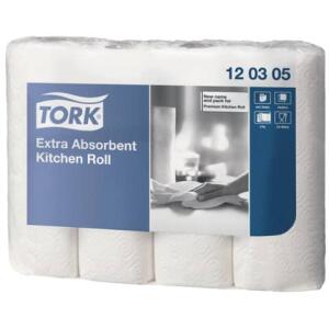 Tork Premium Küchenrolle 26 x 24 cm, 3-lagig, weiß 4 Rollen je 51 Blatt