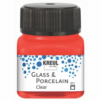 KREUL Glass & Porcelain Clear Kirschrot 20 ml