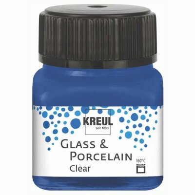 KREUL Glass & Porcelain Clear Dunkelblau 20 ml