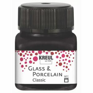 KREUL Glass & Porcelain Classic Schwarz 20 ml