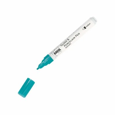 KREUL Glass & Porcelain Pen Metallic medium Türkis-Metallic