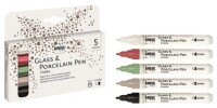 KREUL Glass & Porcelain Pen Chalky medium 5er Set