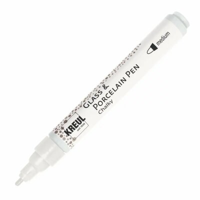 KREUL Glass & Porcelain Pen Chalky medium White Cotton