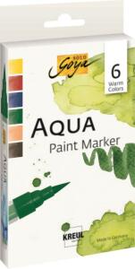 SOLO GOYA Aqua Paint Marker Warm Colors 6er Set