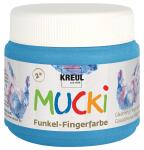 MUCKI Funkel-Fingerfarbe Diamanten-Blau 150 ml