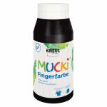 MUCKI Fingerfarbe Schwarz 750 ml
