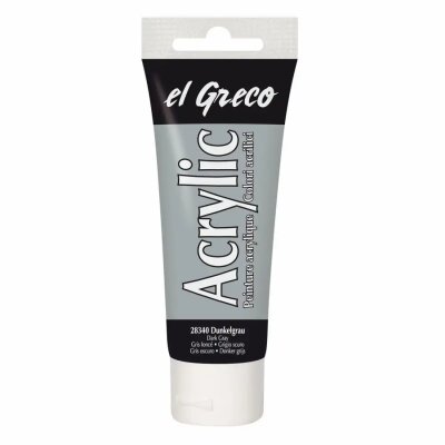 KREUL el Greco Acrylic Dunkelgrau 75 ml Tube