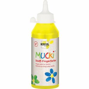 MUCKI Stoff-Fingerfarbe Gelb 250 ml
