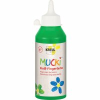 MUCKI Stoff-Fingerfarbe Grün 250 ml