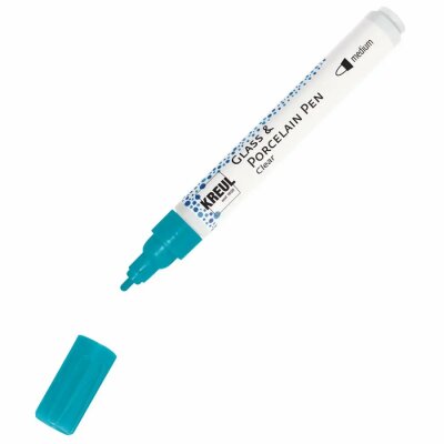 KREUL Glass & Porcelain Pen Clear medium Türkis