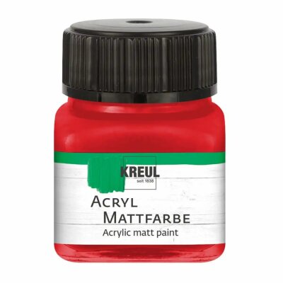 KREUL Acryl Mattfarbe Brillantrot 20 ml